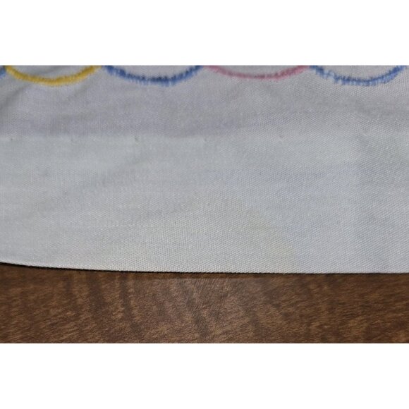 VTG Pale Green Dress Baby Girl 6 Months Embroidered Angels Cupid Valentine's Day - Picture 10 of 11